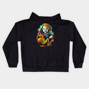 Fasbytes Horror Slash Neon Kids Hoodie